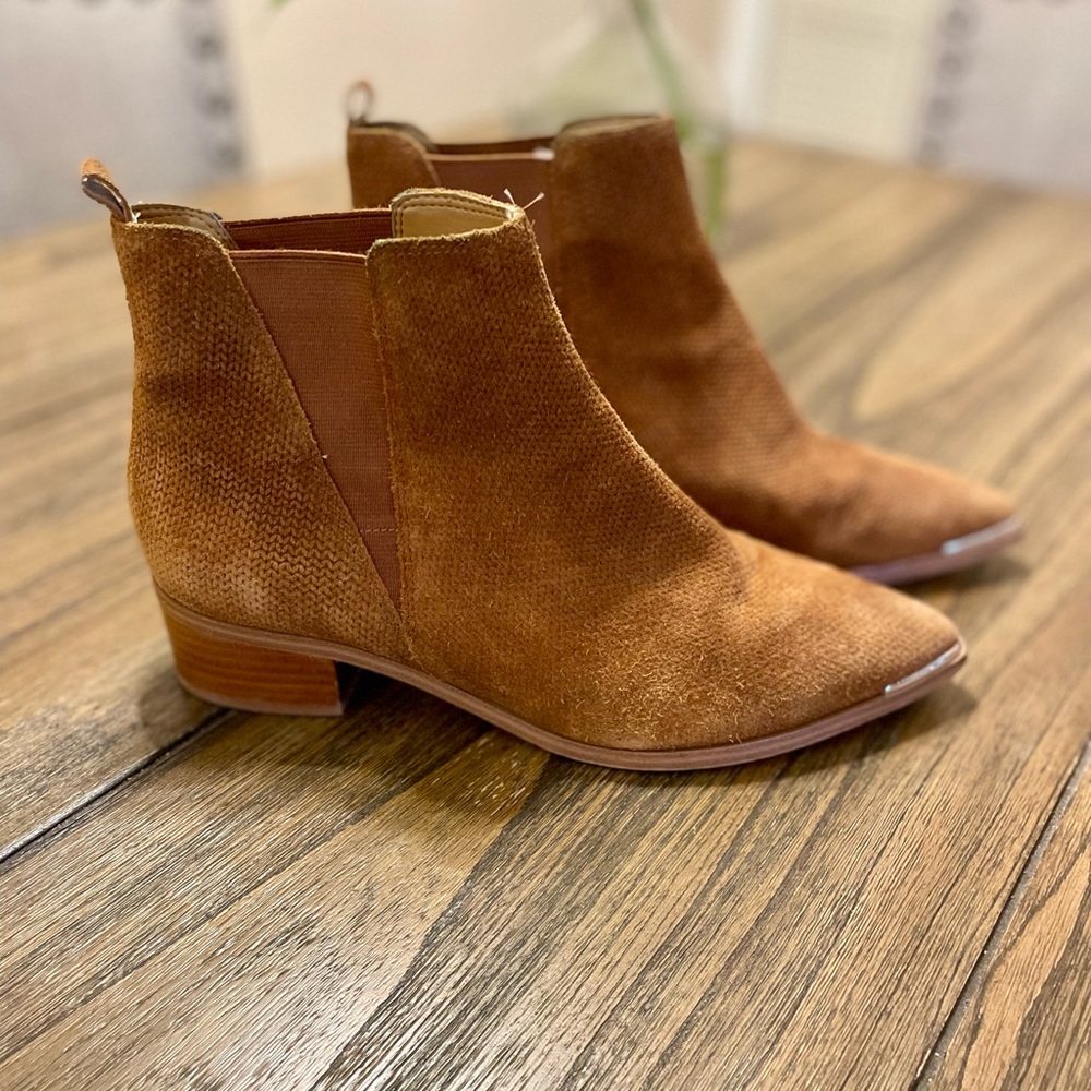 Marc Fisher Brown Suede Ankle Booties